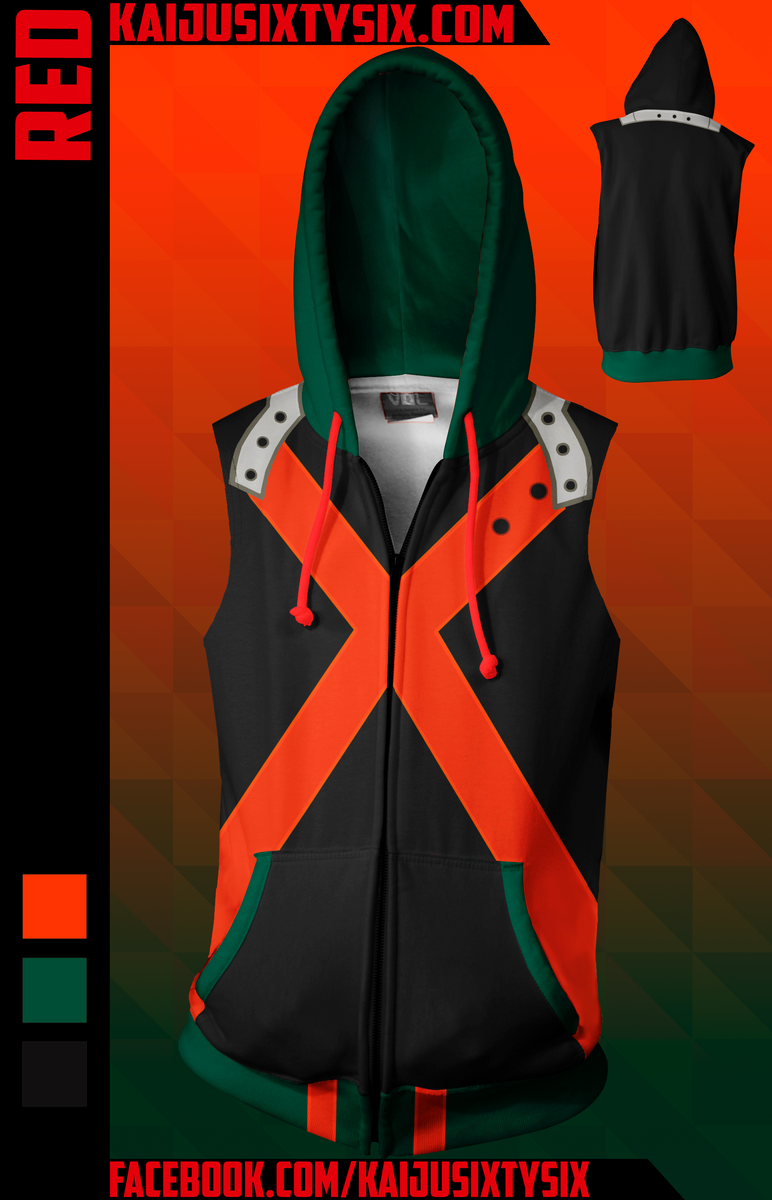 Bakugo Sleeveless Hoodie! [Limited] – KaijuSixtySix